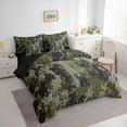 thumbnail image 3 of Homewish Pixel Camouflage 7-Piece Bedding Comforter Set,Retro Camo King Bedding Sets,Black Green Bed Sheets For Boy Teens,Super Cozy Room Decor Reversible, 3 of 8