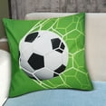 thumbnail image 6 of 2Pcs Sports Ball Pattern Style Cushion Cover Couch Sofa Pillow Case Pillowcase for Home DecorationFootball, 6 of 8