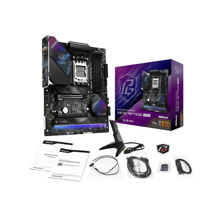 ASRock X870 RIPTIDE WIFI AM5 AMD X870 SATA 6Gb/s ATX Motherboard