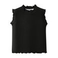thumbnail image 1 of Timegard Toddler Girls Clothes Baby Ruffle Cute Cotton Tank Top Infant Solid Color Casual Fashion, 1 of 8