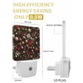 thumbnail image 3 of Christmas Night Lights Auto Sensor Poinsettia Christmas Balls Plug-in LED Nightlights Dusk to Dawn for Living Room, Bedroom, Bathroom, Hallway, Stairways Xmas Wall Decor, Holly Berry Night Light, 3 of 9