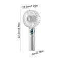 thumbnail image 3 of Qocolhg Portable Handheld Fan Rechargeable, High Speeds Strong Wind Mini USB Personal Fan Ventilator with Large Capacity Battery, Clear Small Fan for Girls Women Kids Travel, White, Clearance, 3 of 6