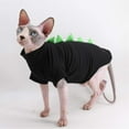 thumbnail image 2 of UOSIA Dinosaur Sphynx Hairless Cat Clothes Cute Summer Cotton Shirts Cat Costume, 2 of 7