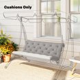 thumbnail image 2 of Outsunny 3-Seater Outdoor Bench Swing Chair Replacement Cushions, 2 of 10