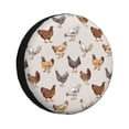 thumbnail image 1 of Fotbe Various Chicken Funda de Llanta de Repuesto con Estampado, Engrosada, Ajuste Universal para Jeep, Remolque, RV, SUV, Camión-16 inch, 1 of 6