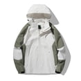 thumbnail image 4 of Unir Waterproof Hiking Soft Shell Jacket for Women, Hooded Windproof, Lightweight Outdoor Travel Coat, 1 Piece, L-XXXXL, Plus Size Friendly, 4 of 4