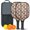 Pioneer Flower Floral, variant on Pickleball Paddles Set,Pioneer Flower Floral Print Pattern Fiberglass Surface Pickleball Racket Set with 2 Indoor Outdoor Pickleball Balls and Pickleball Bag,Pickle-ball Equipment