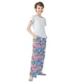 thumbnail image 4 of FORMRS Kids Pajama Pants with Pockets Size 13-14Y Boys Lounge Sleep Bottoms, Gradient Starfish Pattern, 4 of 8