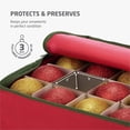 thumbnail image 4 of Caja de almacenamiento para adornos navideños ZOBER Stores 64 adornos, 4 of 8