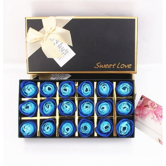 520 Regalo creativo de San Valentín para novia Caja de regalo con 12 flores de jabón en forma de rosa