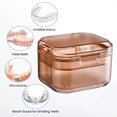 thumbnail image 4 of Denture Case, Denture Bath Box, Denture Cup with Strainer, Potable Travel Size Toothbrush Box, 4 of 5