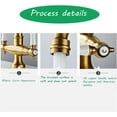 thumbnail image 5 of Bathroom Faucet 2handful Gold Bathroom Sink Faucet Brass Retro Washbasin Faucet Single Hole Black-27x24.5x15cm-black, 5 of 9
