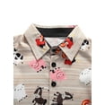 thumbnail image 3 of Summer 2PCS Toddler Kid Baby Boy Summer Button Tops Shirt Short Pants Outfit Set Clothes, 3 of 4