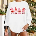 thumbnail image 2 of RKSTN Chandail de la Saint-Valentin pour Femmes Surdimensionné Mode Décontractée Manches Longues Col Rond Chandail Grande Taille Imprimé Cœur Amour Couleur Unie, 2 of 7