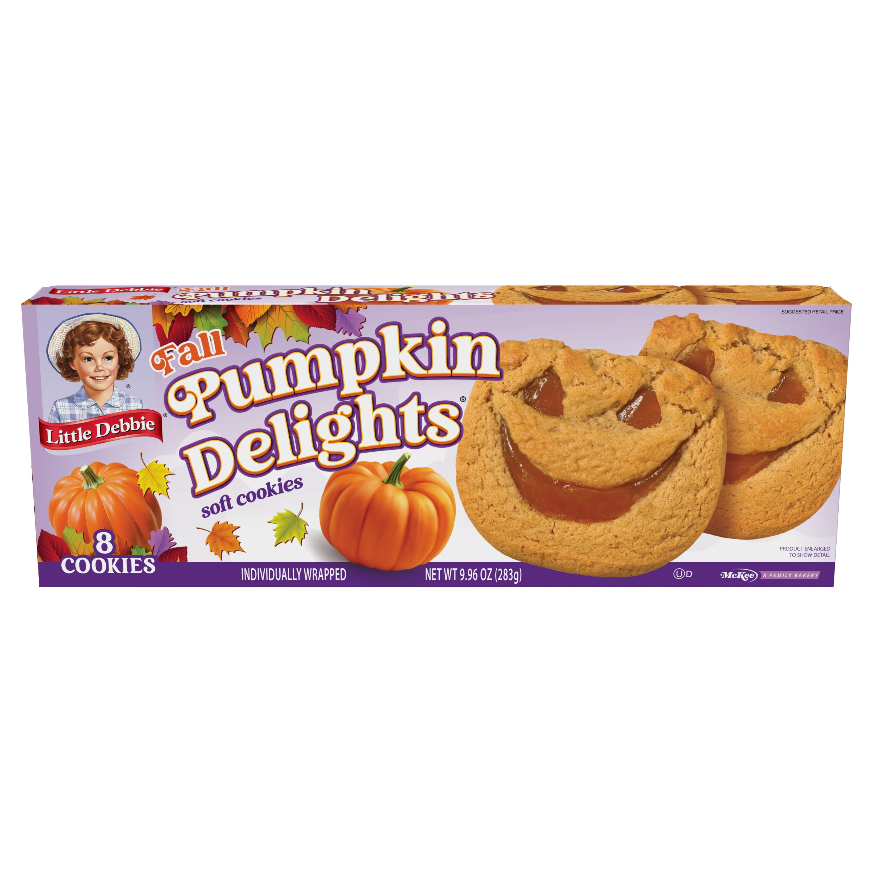 Little Debbie Pumpkin Delights Cookies, 9.96 oz, 8 Count