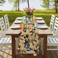 thumbnail image 4 of Table Runners 72 Inches Long Dress Scarves, Blueberry Spring Leaves Farmhouse Kitchen/Dining Table Runner, Coffee Tablerunners, Brown Botanical Branches 14x72 Inch, 4 of 9