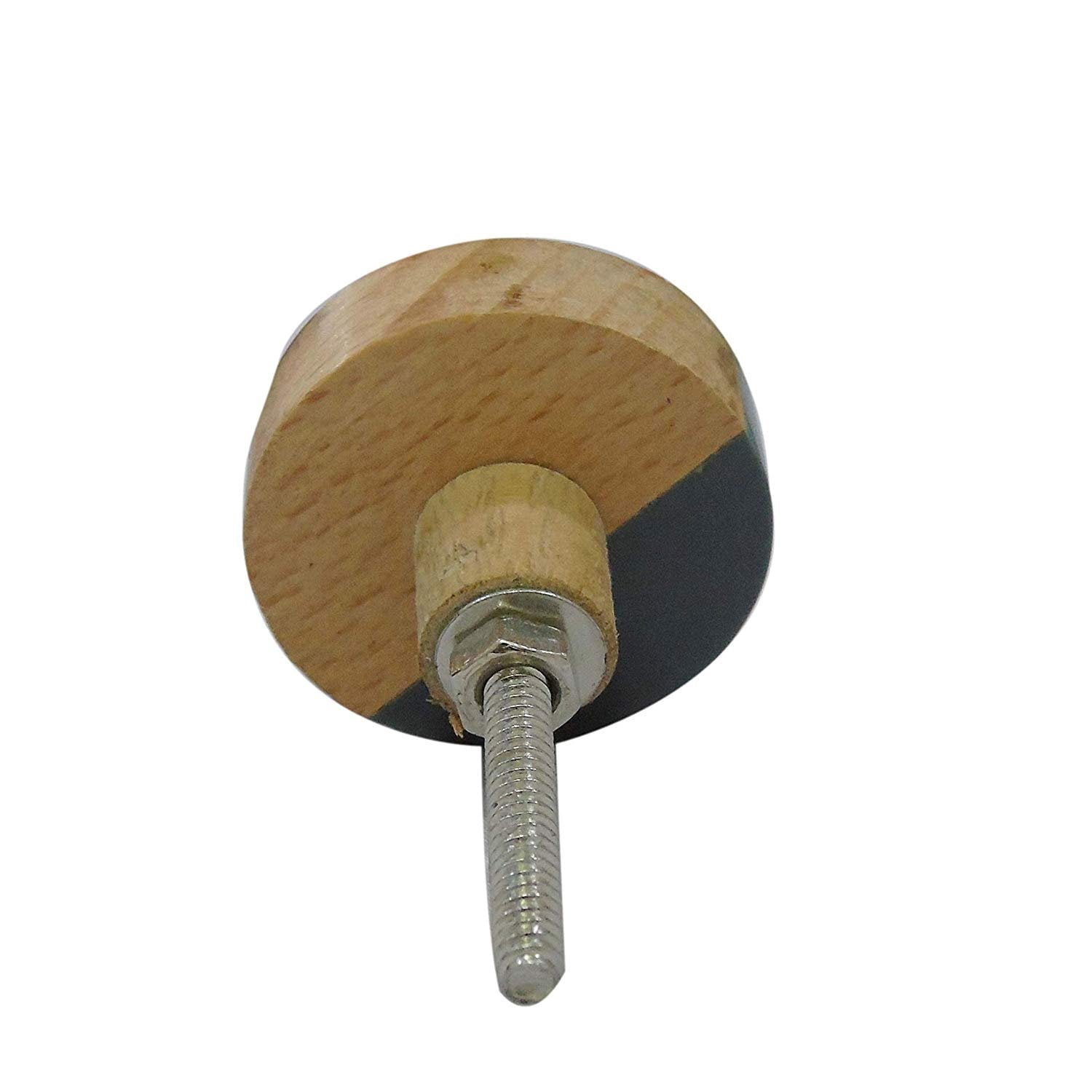 Set of 6 Wooden Artistic Cabinet Knobs by Perilla Home