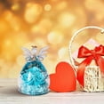 thumbnail image 6 of Natural Immortal Flowers Valentines Day Gifts, Angel Figurines Glass Cover with Preserved Forever Real Rose, Glowing Love Decorations Romantic Angel Flowers Gifts for Women, 1Pc(Blue1,3.9x3.9x5.9"), 6 of 7
