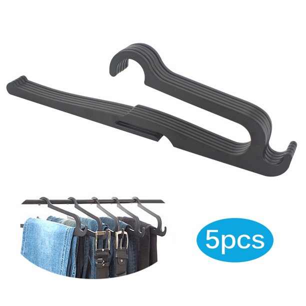 WREA 5pcs Portable Clothes Hanger Closet Organizer Space Saving Clothes