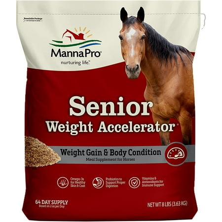 UPC: 0095668925505 | Manna Pro Weight Accelerator for Senior Horses w/Omega 3 Fatty Acids 8lbs.