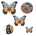 thumbnail image 6 of JINGT Large Metal Butterfly Blue And Color Outdoor Garden Home Decor Wall Art, 6 of 8