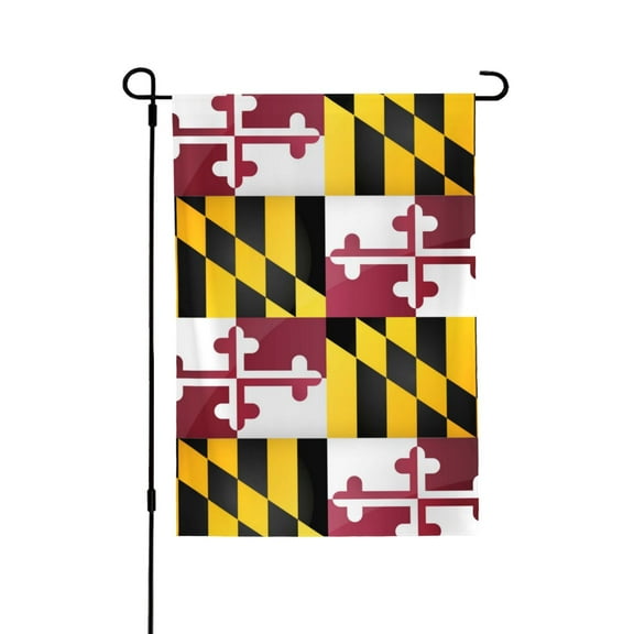 Flag Of Maryland House Flag Double Side Garden Flag For Outside Room House Yard Indoor 28" X 40"