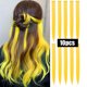 thumbnail image 1 of Typpkmm 10 Uds. Extensiones SintéTicas De Pelo De Colores Clip Colorido En El Cabello Extensiones De Cabello Liso SintéTico De 22 Pulgadas Para NiñOs, 1 of 7