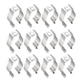 thumbnail image 4 of 12 piezas Clips soporte tornillo abrazaderas de tubo para tubo fluorescente LED sin vendaje para pies, 4 of 8