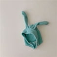 thumbnail image 3 of ZAXARRA Kids Bunny Ear Hat Cute Soft Warm Winter Cap Button Closure Rabbit Hat for Girls Boys, 3 of 6