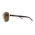 thumbnail image 3 of Xloop Sport Rectangle Metal Rim Color Mirror Officer Sunglasses Gold Brown, 3 of 4