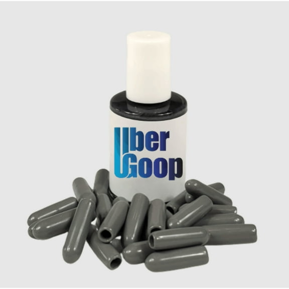 Uber Goop™ Dark Grey dishwasher rack coating 25 caps - 1/2 oz