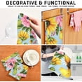 thumbnail image 7 of Dreamtimes Daisies and Sunflowers Kitchen Towels Set of 6 Dishcloths Hand Towels Tea Towels Ultra Absorbent for Cleaning Washing Drying Dishes Tableware 28'' x 18'', 7 of 7