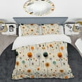 thumbnail image 2 of Designart "Graphic Artistry In Midcentury Modern III" Orange Midcentury Bedding Covert Set - Mid-Century Modern Bed Set With 1 Sham, 2 of 5