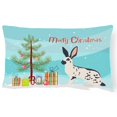 thumbnail image 1 of Carolines Treasures BB9328PW1216 English Spot Rabbit Christmas Canvas Fabric Decorative Pillow, 1 of 3