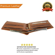 Men's Bifold Hipster Wallet with 13 Credit Card slots by Leatherboss
