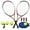 Red, variant on Tennis Rackets for Adult, 2 Players Adult Recreational Tennis Rackets Set for Beginners and Professional with 4 Tennis Balls, 3 Overgrips, 1 Tennis Bag