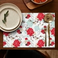 thumbnail image 5 of Pioneer Flower Floral Print Pattern Summer Placemats Table Placemats Set Of 4-Linen Kitchen Washable Placemats Table Mats 12x18 Inch Non-Slip Heat Resistant, 5 of 5