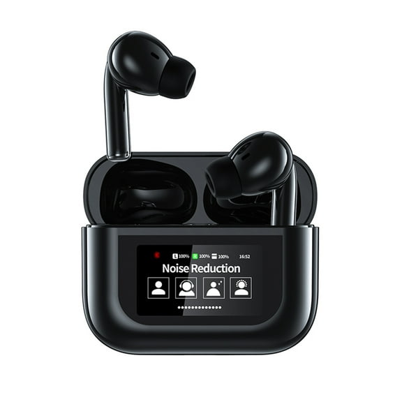 5.4 Wireless Earbuds With Touchscreen Charging Case Low Latency Gaming Earphones ANC Noise Cancelling Wireless Music Headphones
