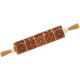 thumbnail image 3 of rodillo ram, herramienta duradera para hornear, galletas de madera maciza con bonitos diseños, grabado láser estilo parrilla europea JM  Papelería, 3 of 5