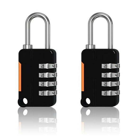 2PCS 4 Digit Number Combination Pad Lock Padlock Outdoor Waterproof Suitcase Luggage Security Coded