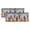 White,AshGray,Charcoal,Pumpkin, variant on 2 Pack Valances for Windows, Orange Pumpkin Window Valances for Living Room/Bedroom/Bathroom, Halloween Horror Spooky Bats Trees Plaid Purple Light Filtering Kitchen Curtain Valance 42"W x12" L