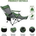 thumbnail image 5 of GVDV Camping Lounge Chair, Portable Reclining Camping Chair, Folding Camping Chair with Footrest,Headrest & Storage Bag,Mesh Recliner with Backpack, 330lbs Weight Capacity, 5 of 6