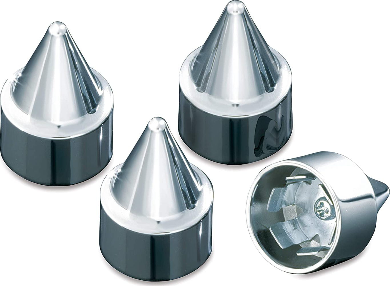 Stiletto Rocker Box Bolt Cover Caps for 1999-2019 Harley-Davidson Motorcycles Pack of 4 Kuryakyn 8144 Motorcycle Accent Accessory Chrome 
