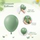 thumbnail image 3 of Globos Vicduotex, color verde salvia, 60 unidades, 30 cm, con confeti, 3 of 7