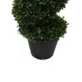 thumbnail image 4 of Vickerman 5' Artificial Potted Green Boxwood Spiral Tree., 4 of 7