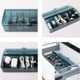 thumbnail image 5 of Caja de gestión de cables de plástico con tapa y 10 bridas, organizador de almacenamiento de cables transparente portátil con 8 compartimentos, 5 of 5
