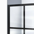 thumbnail image 3 of DreamLine Unidoor Toulon 34 in. D x 40 in. W x 72 in. H Frameless Hinged Shower Enclosure in Satin Black, 3 of 8