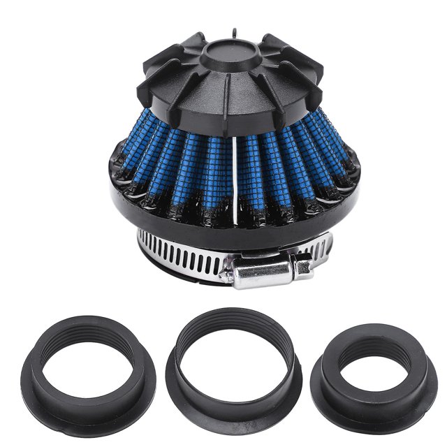 4 in 1 Air Filter (35mm, 42mm, 48mm, 50mm) Inner Diameter for Pit Bike, Mini Bike, Sport Utility Vehicle, Blue