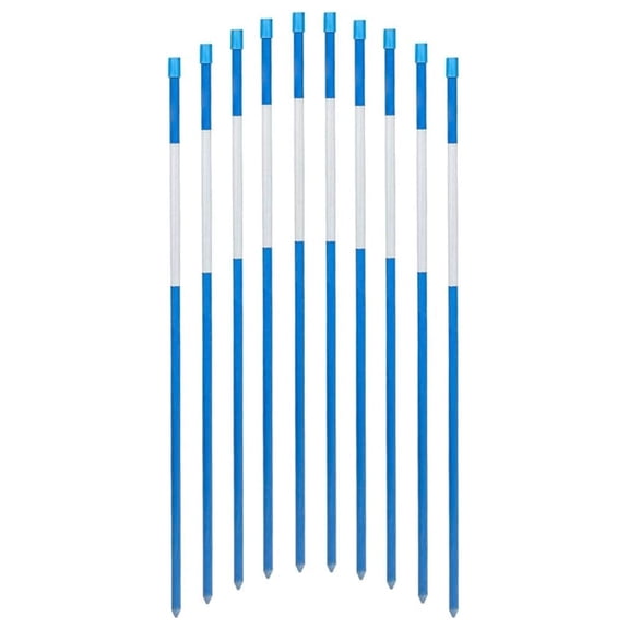 72-Inch Snow Markers Driveway Reflectors Snow Stakes 20-Pack 5/16-Inch (Dia.), Blue