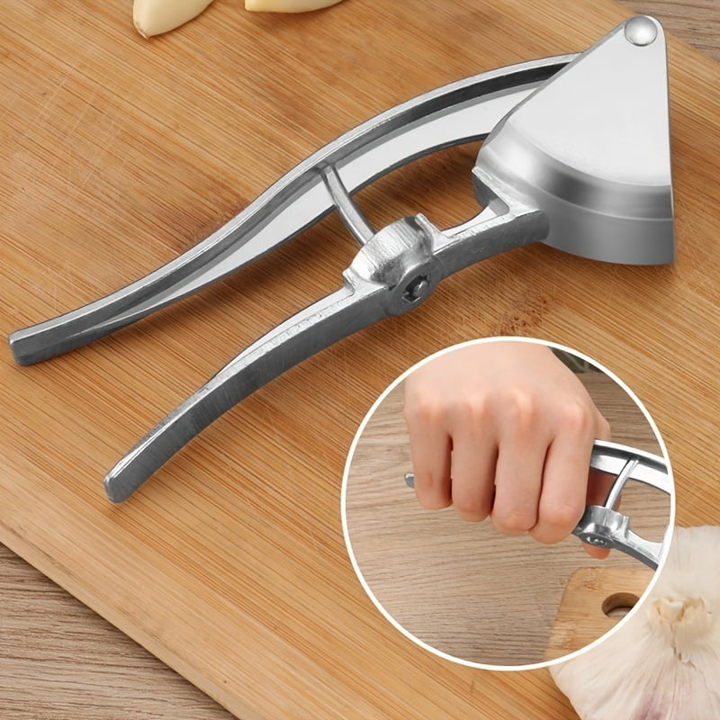 Multifunctional garlic press kitchen garlic mashing artifact hand-pressed aluminum alloy garlic stirrer household garlic tool